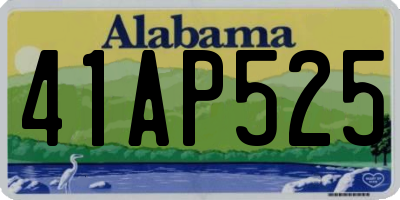 AL license plate 41AP525