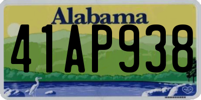 AL license plate 41AP938