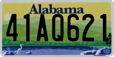 AL license plate 41AQ621