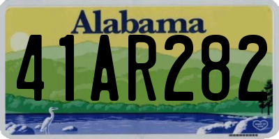 AL license plate 41AR282