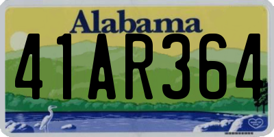 AL license plate 41AR364