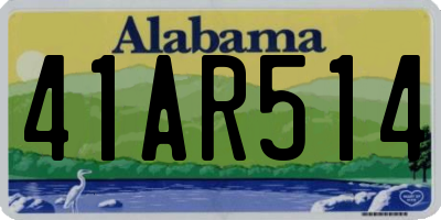 AL license plate 41AR514
