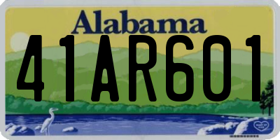 AL license plate 41AR601