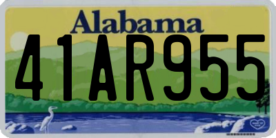 AL license plate 41AR955