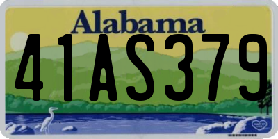 AL license plate 41AS379