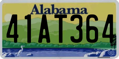AL license plate 41AT364