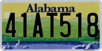 AL license plate 41AT518