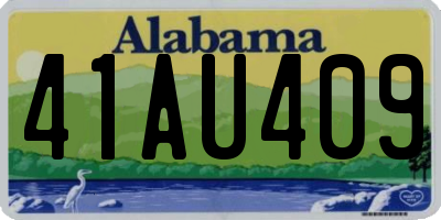 AL license plate 41AU409