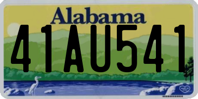 AL license plate 41AU541