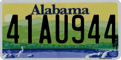 AL license plate 41AU944