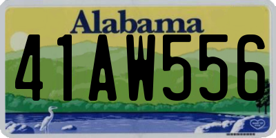 AL license plate 41AW556