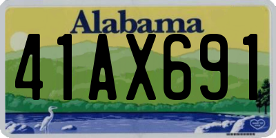 AL license plate 41AX691