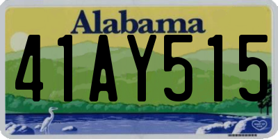 AL license plate 41AY515