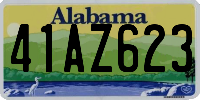 AL license plate 41AZ623
