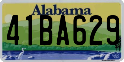 AL license plate 41BA629