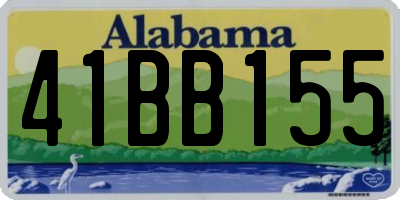 AL license plate 41BB155