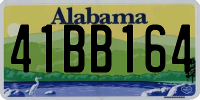 AL license plate 41BB164
