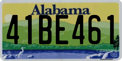 AL license plate 41BE461