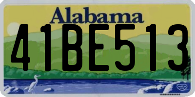 AL license plate 41BE513