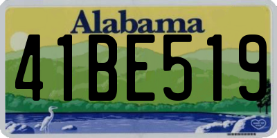 AL license plate 41BE519