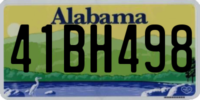 AL license plate 41BH498