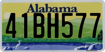 AL license plate 41BH577