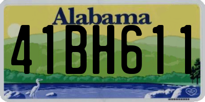 AL license plate 41BH611