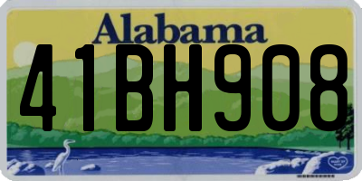 AL license plate 41BH908