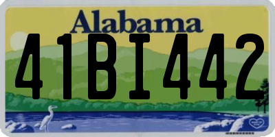 AL license plate 41BI442