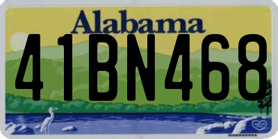 AL license plate 41BN468