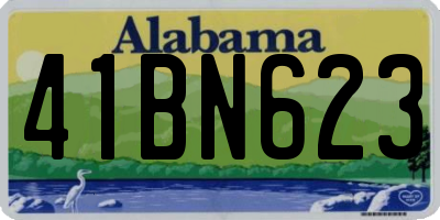 AL license plate 41BN623