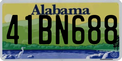 AL license plate 41BN688