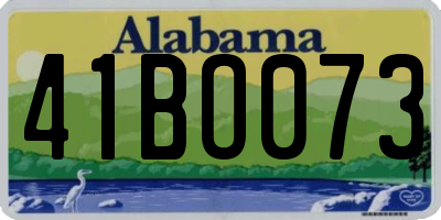 AL license plate 41BO073