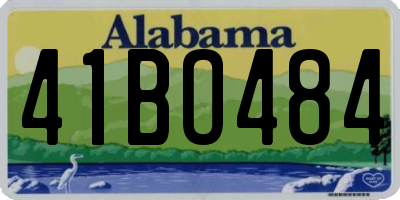 AL license plate 41BO484