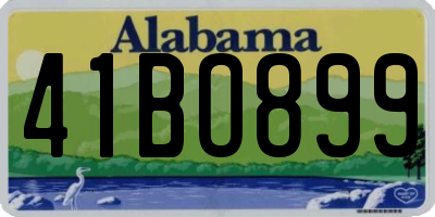 AL license plate 41BO899
