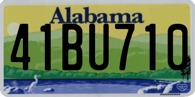 AL license plate 41BU710