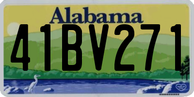 AL license plate 41BV271