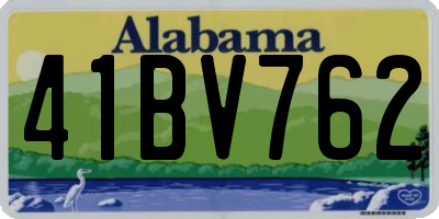 AL license plate 41BV762