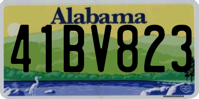 AL license plate 41BV823