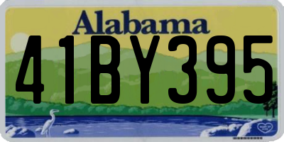 AL license plate 41BY395