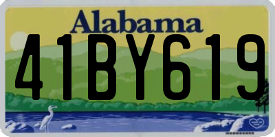 AL license plate 41BY619