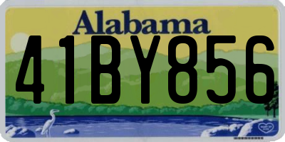 AL license plate 41BY856