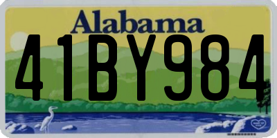 AL license plate 41BY984