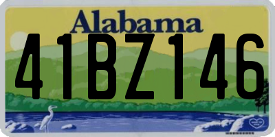 AL license plate 41BZ146