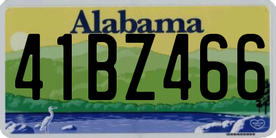 AL license plate 41BZ466