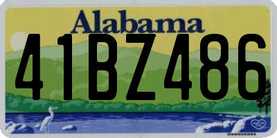 AL license plate 41BZ486