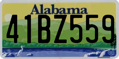 AL license plate 41BZ559