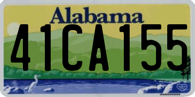 AL license plate 41CA155