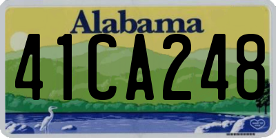 AL license plate 41CA248