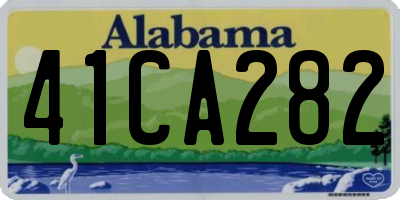 AL license plate 41CA282
